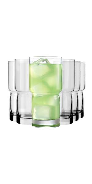 Libbey Newton Stackable Tumbler Glass, 16-ounce, Set of 6