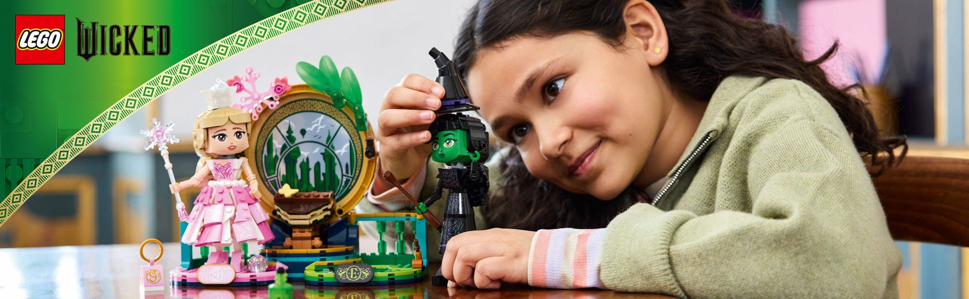 Put the magic of the Wicked movie into kids’ hands with these detailed and posable Elphaba and Glinda figures.