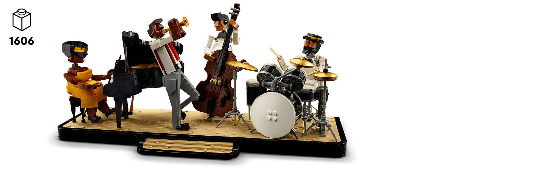 LEGO Ideas Jazz Quartet, Building Set for Adults Featuring Buildable Stage  with 4 Band Musician Figures, Includes Piano, Double Bass, Trumpet, and  Drum Kit Instruments, Great for Home Display, 21334 - Walmart.com