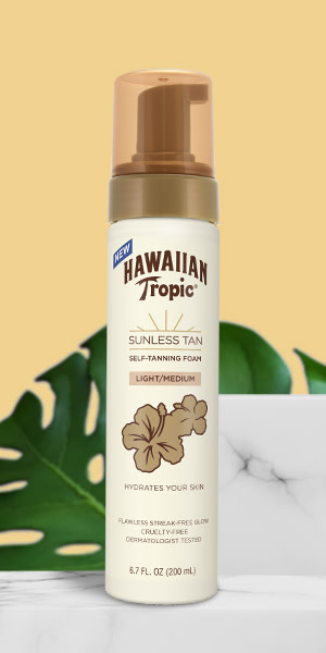 Hawaiian Tropic Light/Medium Sunless Tanning Foam