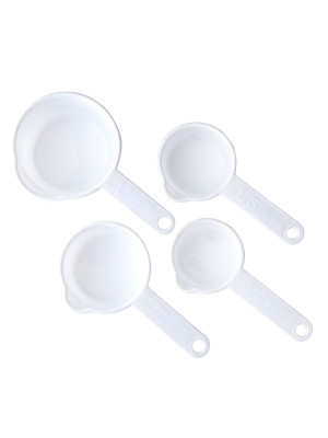 Chef Craft 8pc Plastic Measuring Cups & Spoons Set - 1/4 tsp, 1/2
