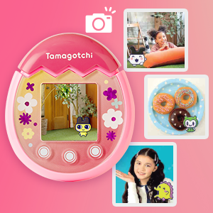  Bandai - Tamagotchi - Tamagotchi PIX - Pink Floral - Animal  electrónico virtual con pantalla a color, botones táctiles, juegos y cámara  - 42911 : Juguetes y Juegos