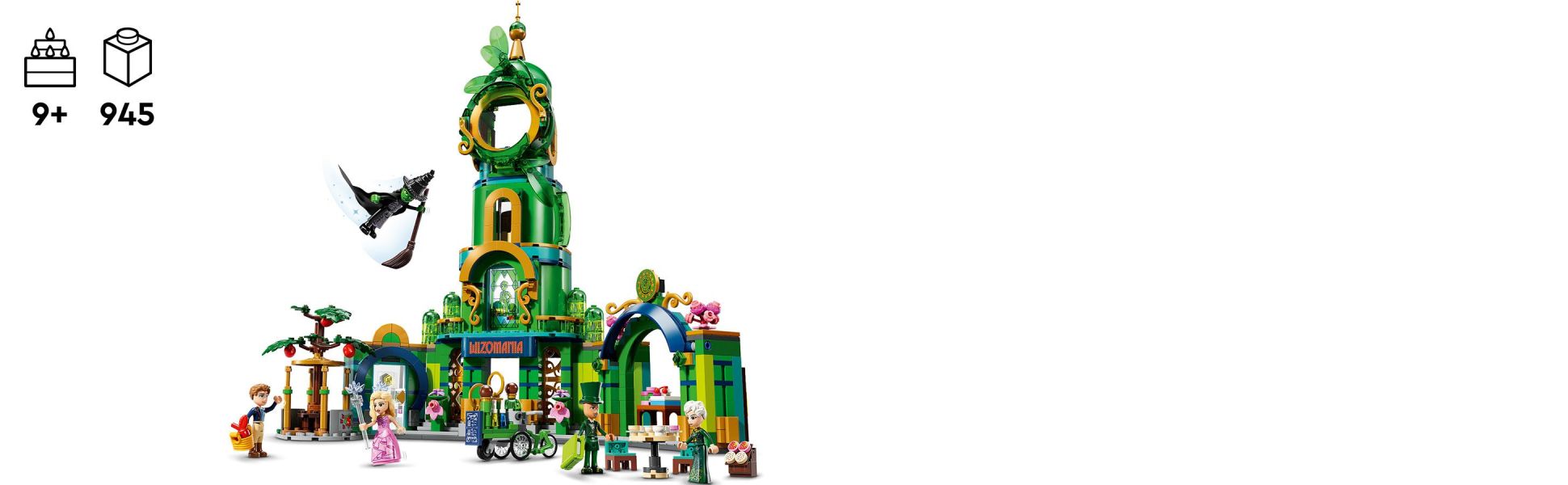 This collectible toy lets girls, boys and Wicked fans reenact the scene where the girls go to meet the Wizard.