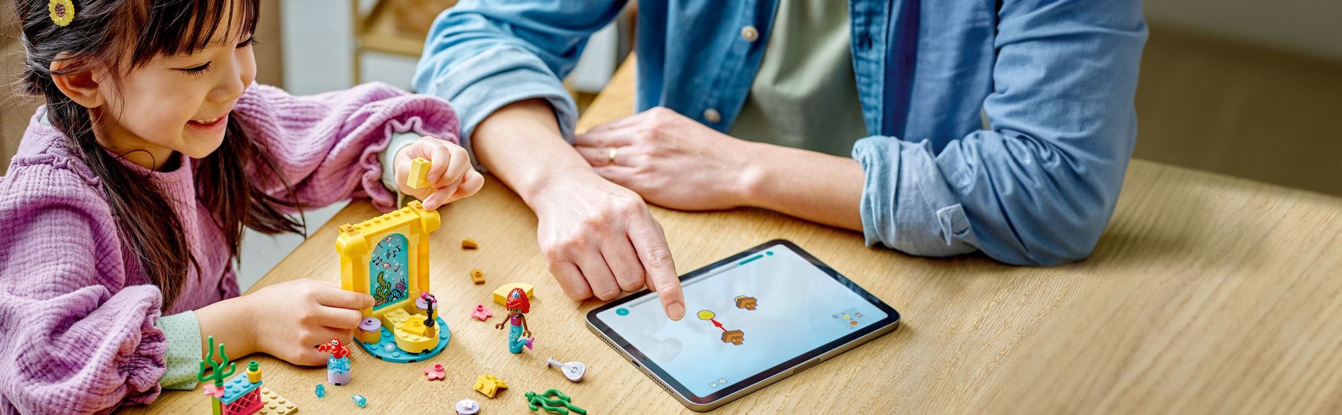 Adults can join youngsters and be part of the fun with this building toy while encouraging kids to create imaginative stories.