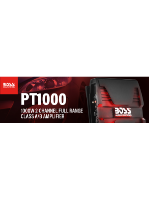 BOSS Audio Systems PT1000 2 Channel Car Amplifier, 1000 W Full 