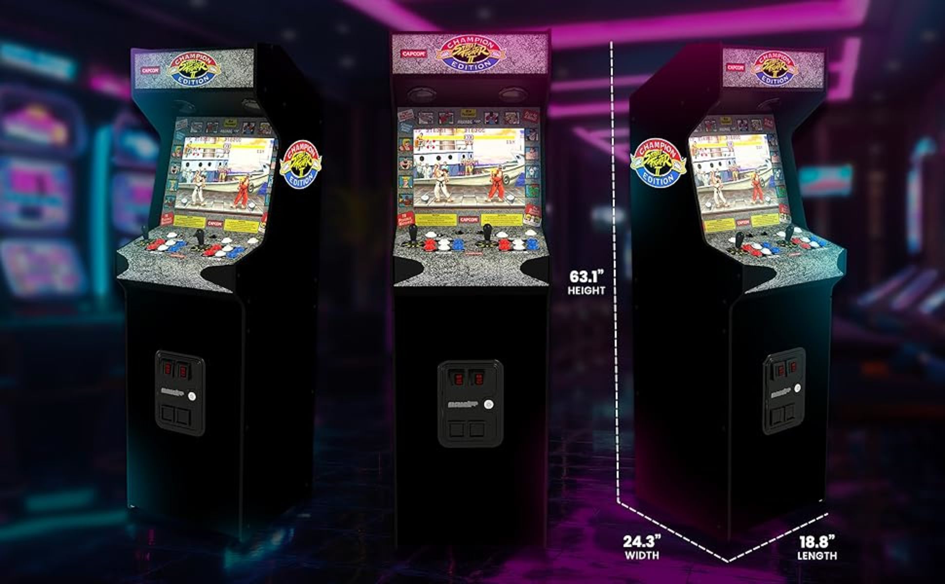 Arcade1Up Street Fighter II CE HS-5 Deluxe Stand-Up Cabinet Arcade1Up Street Fighter II CE HS-5 Deluxe Stand-Up Cabinet