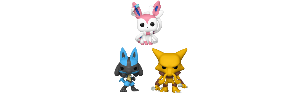 Pre-order Pokémon Funko Pops of Lucario, Sylveon, and Alakazam