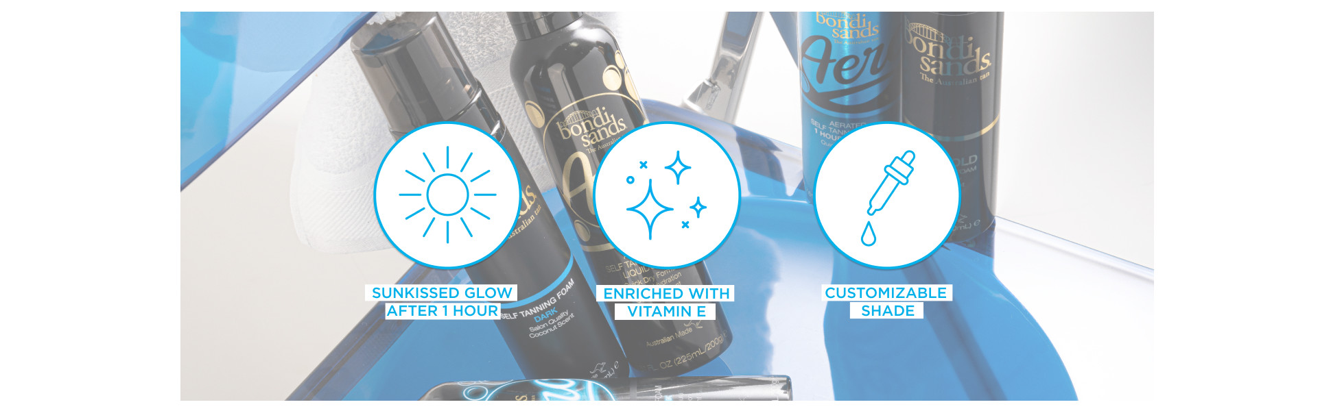 Sun kissed glow after 1 hour.