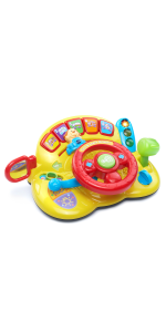 VTech Turn and Learn Driver, Role-Play Toy for Baby, Teaches Animals, Colors