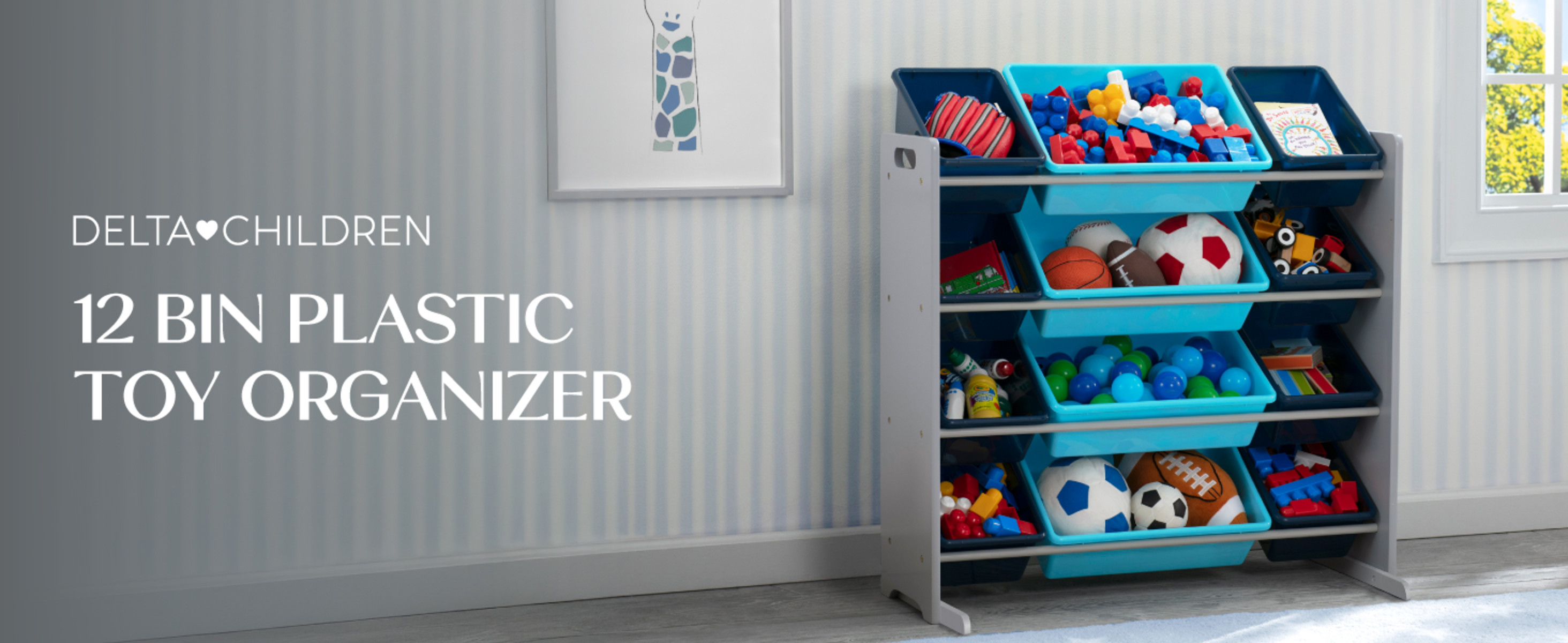 Delta Children Kids Toy Storage Organizer: Multi-Organization