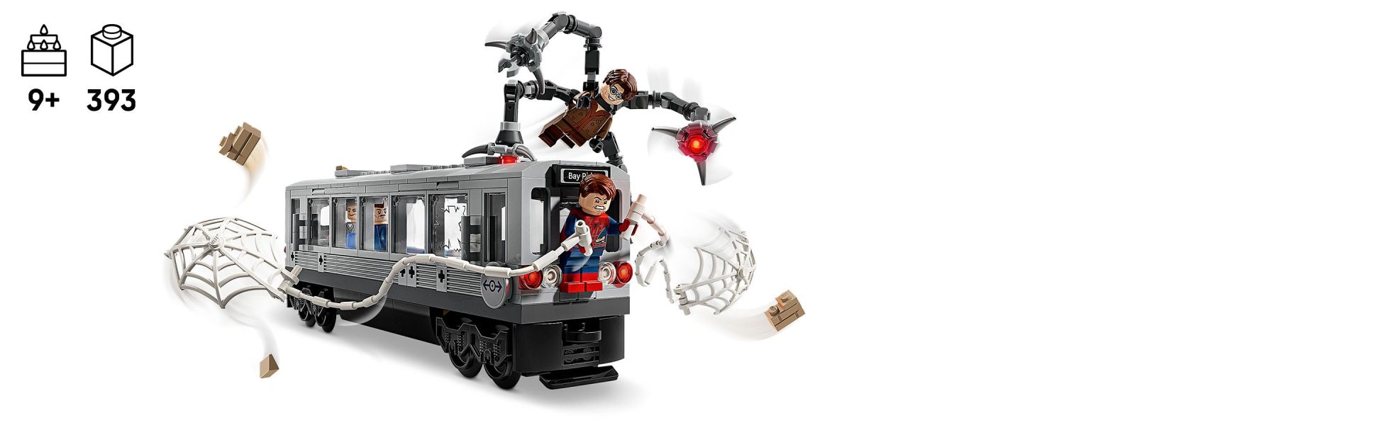 LEGO Marvel Spider Man vs. Doc Ock Subway Train Scene 76321