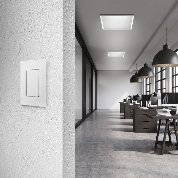 Commercial Electric 2 ft. x 2 ft. 4250 Lumens Non Dimmable White Integrated LED Flat Panel Ceiling Flush Mount Light Fixture Selectable 5CCT FP2X2 6WY WH HDT The Home Depot