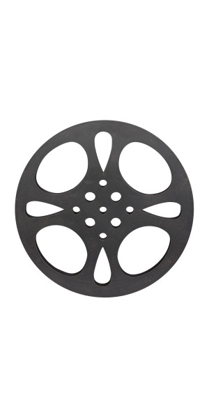 Deco 79 Metal Movie Reel Elegant Accessory for Conference Room : :  Home