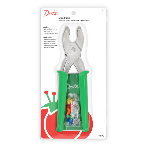 Dritz, Snap Fastener Pliers, kit includes 4 size #16 snaps +