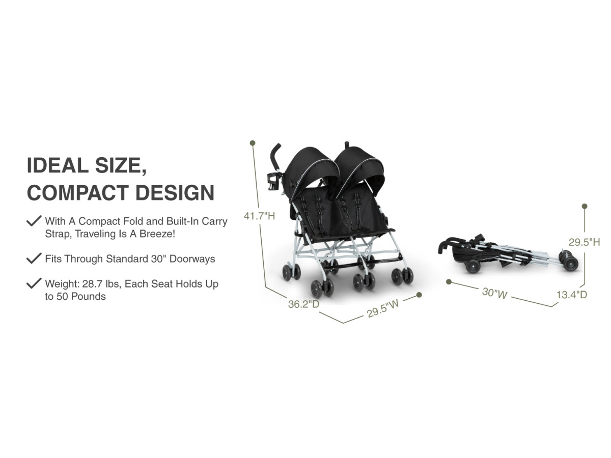 Twin Stroller Walmart Jeep Stroller Jeep TurboGlyde Side By Side Double  Stroller By Delta Children