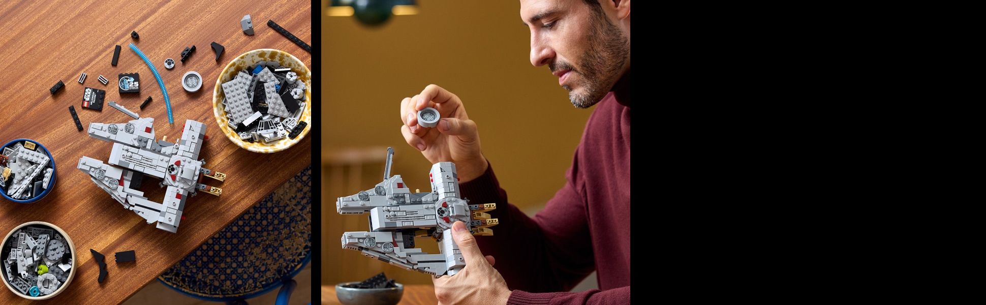 Channel Jedi-like focus as you immerse yourself in the joyful experience of recreating the most famous Star Wars starship.
