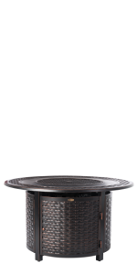 Fire Sense Bellante Woven Gas Fire Pit, v