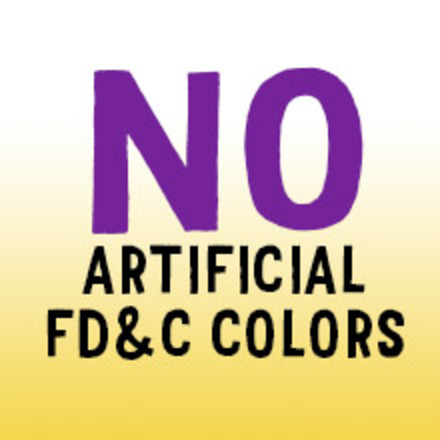 No artificial FD&C colors.