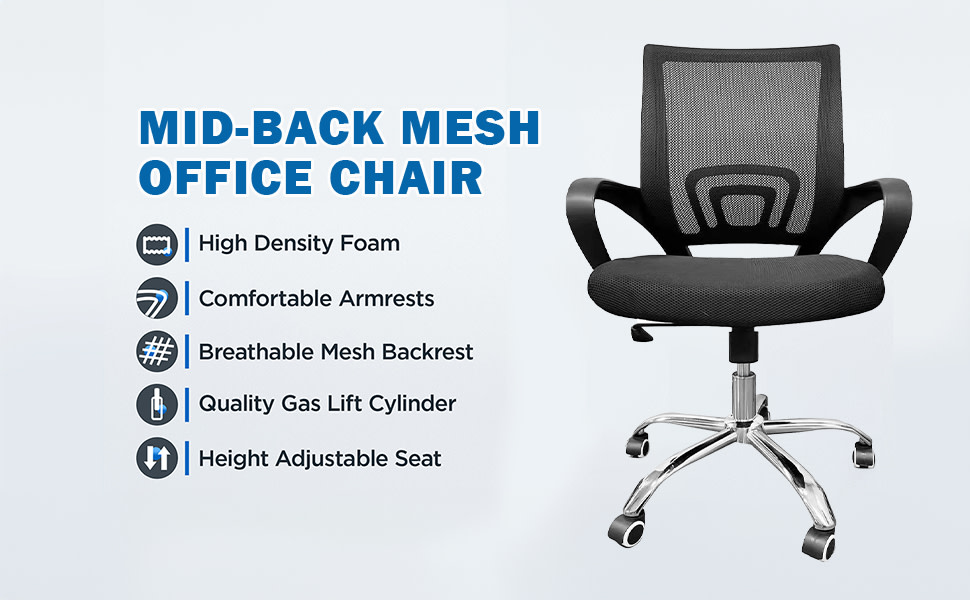 SOCUY Office Chair Computer Chair Task Chair Desk Chair Office Chair  Comfortable Computer Chair Home Back Chair Neck Support Office Chair Waist