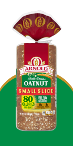 Arnold Whole Grains Oatnut Bread, Small Slice, 18 oz