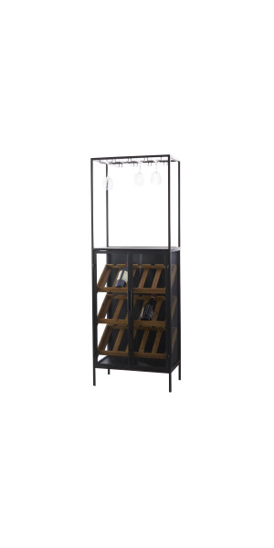 Crate and barrel wine rack wood hot sale