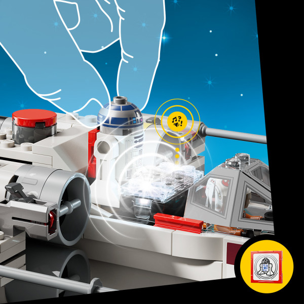 R2-D2’s SMART Tag activates characterful droid sounds.