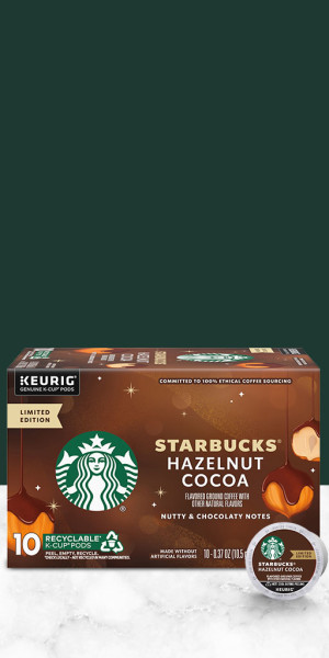 Starbucks Hazelnut Cocoa Medium Roast K-Cup Pods, 10 Count