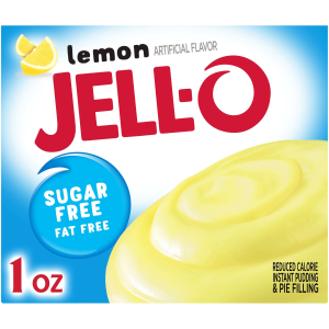 Jell O Lemon Flavor Zero Sugar Instant Reduced Calorie Pudding