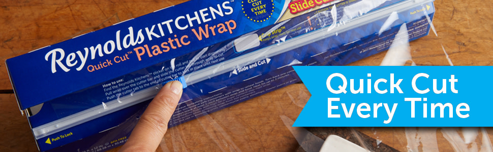 Reynolds Kitchens Quick Cut Stretch Wrap Plastic Food Wrap 225
