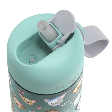 Bentgo® Kids Water Bottle 2-Pack - New Improved 2023 Leak-Proof BPA-Free 15  o