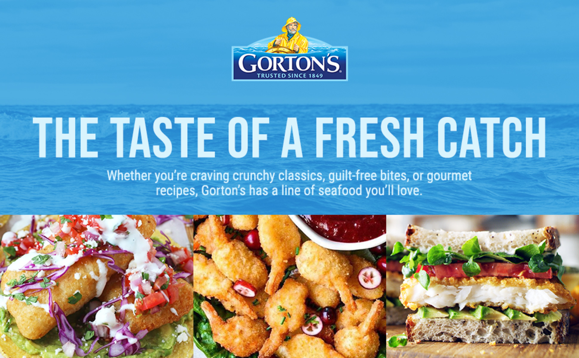 Gorton's Crunchy Breaded Fish 100% Whole Fillets, Wild Caught