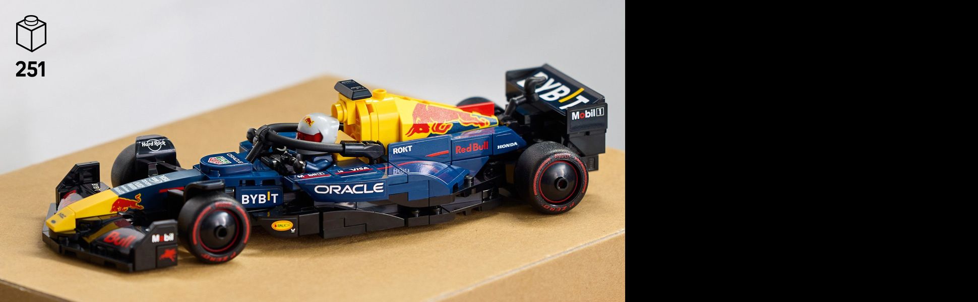 LEGO model features authentic design details from the car that competed in the 2024 Formula 1 World Championship season.