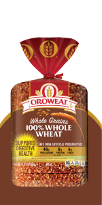 Oroweat Whole Grains 100% Whole Wheat Bread, 24 oz