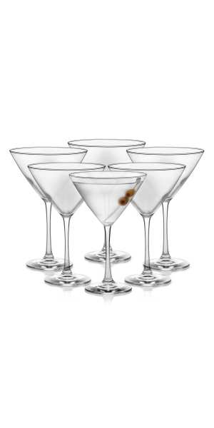 Libbey Vina Martini Glasses, 12-ounce, Set of 6