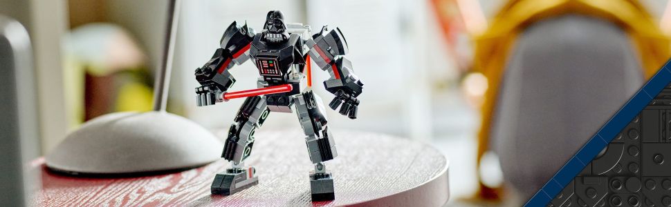 LEGO Star Wars Darth Vader Mech 75368 Buildable Star Wars Action Figure,  This Collectible Star Wars Toy for Kids Ages 6 and Up Features an Opening