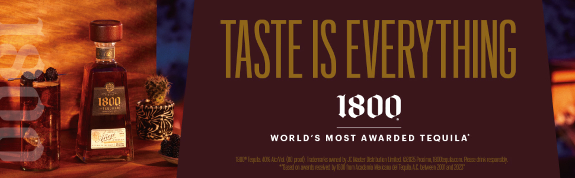 1800 Tequila Añejo Tequila, 750 ml Glass Bottle, 40% ABV - Walmart.com