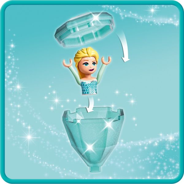 The fountain base andskirt join to make mini-doll storage.