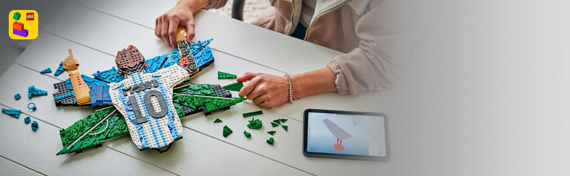 Includes interactive 3D building instructions