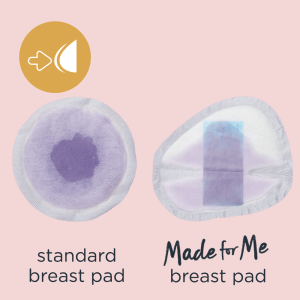 Tommee Tippee Made for Me Super Absorbent Disposable Breast Pads, Soft,  Leak-Free, Contoured Shape, Adhesive Patch, Large, Pack of 42