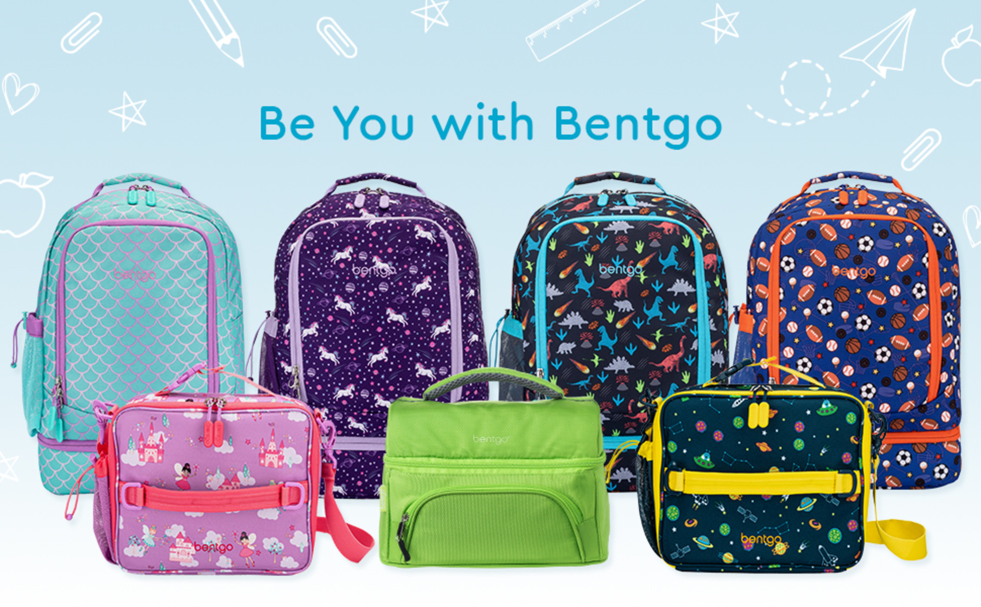 Bentgo Kids' Prints Double Insulated Lunch Bag, Durable, Water-resistant  Fabric, Bottle Holder - Lavender Galaxy : Target
