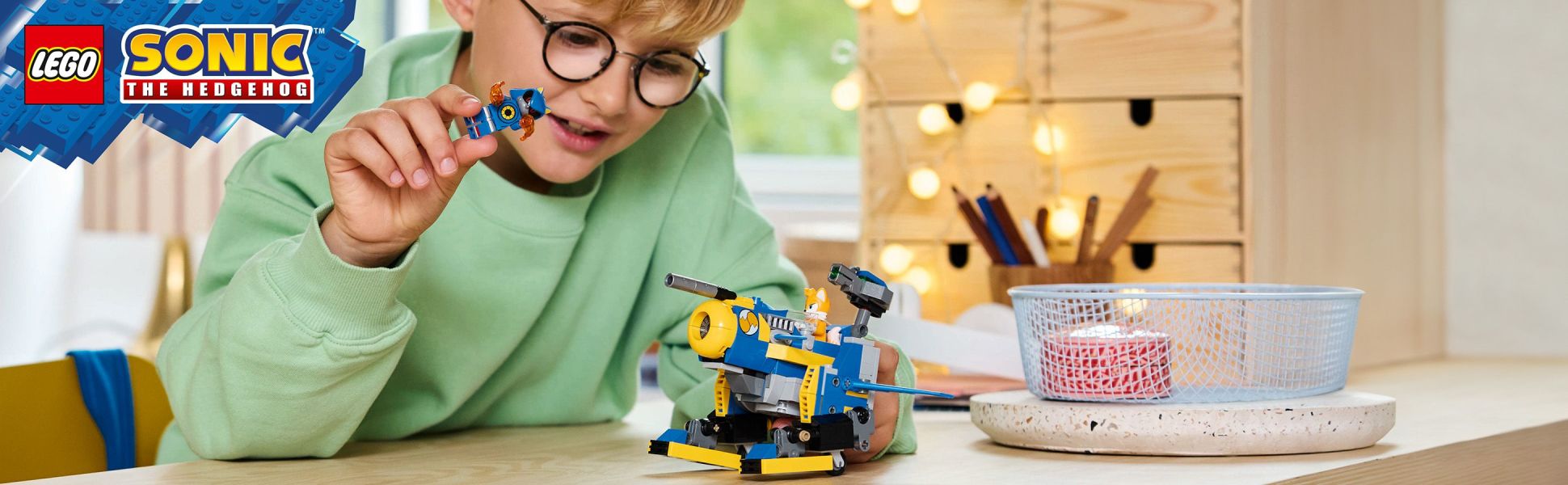 Thrill LEGO Sonic the Hedgehog fans with a mech robot toy designed for unlimited adventure play and storytelling fun.