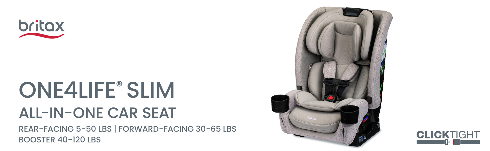 Britax, All-in-One Car Seat, One4Life Slim, Raven Black - Walmart.com
