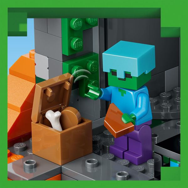 Open the chest to discover bread, bone and rotten flesh.