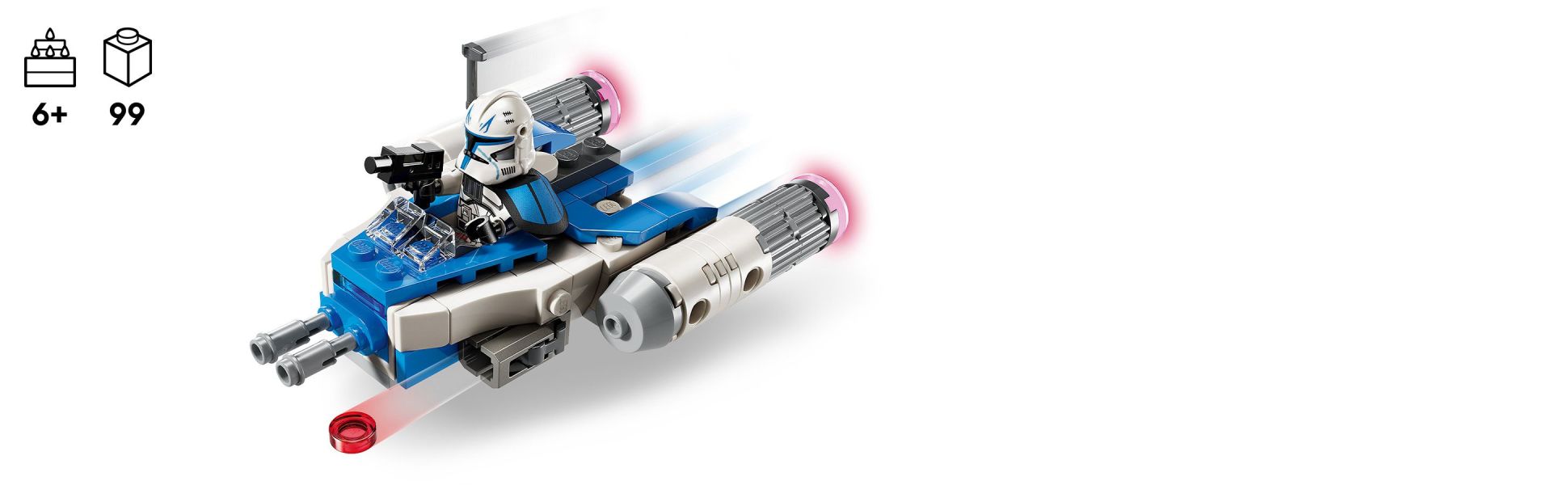 This miniature version of an iconic starship is quick to build so the Star Wars: The Clone Wars action starts fast.
