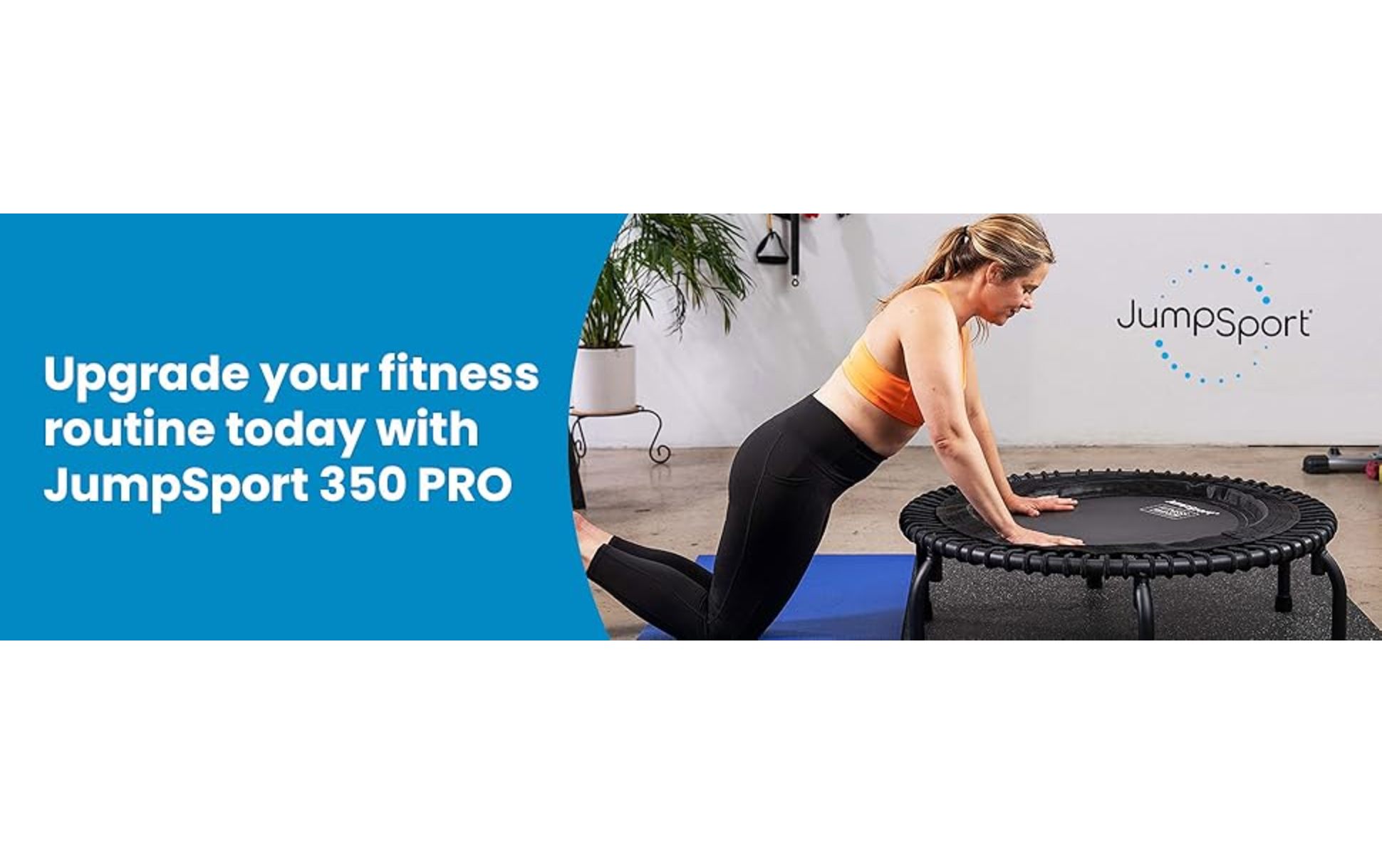 JumpSport 350 Pro Fitness Indoor Trampoline, 39