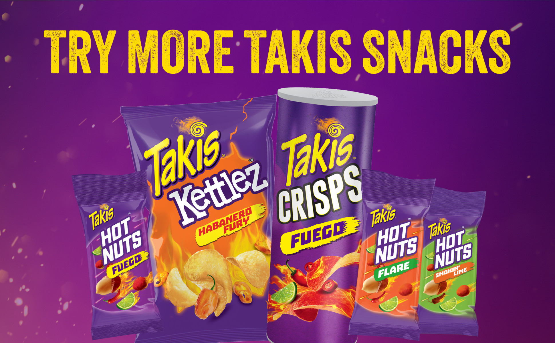 Takis Fuego Limon Chips, Spicy Mexican Snacks, 8 oz Sharing