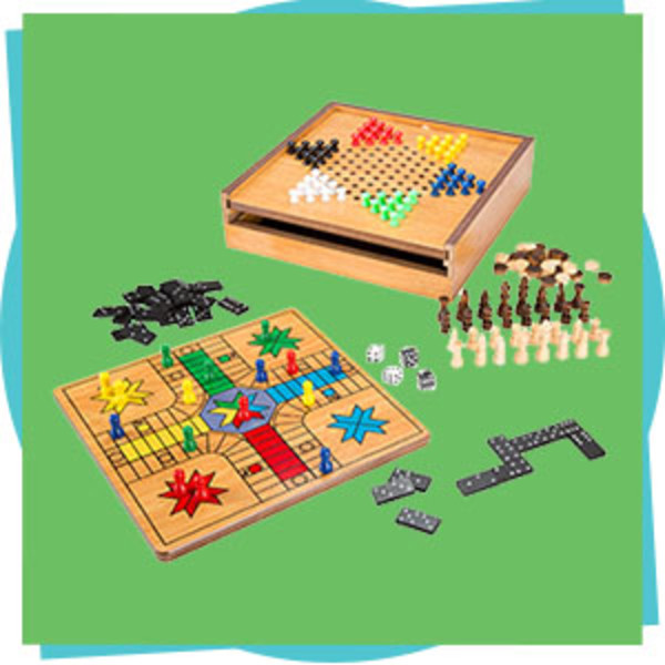 7-in-1 Combo Game - Chess, Ludo, Chinese Checkers, Checkers