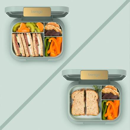  Bentgo® Modern - Versatile 4-Compartment Bento-Style Lunch Box,  Leak-Resistant, Ideal for On-the-Go Balanced Eating - BPA-Free, Matte  Finish and Ergonomic Design (Navy): Home & Kitchen