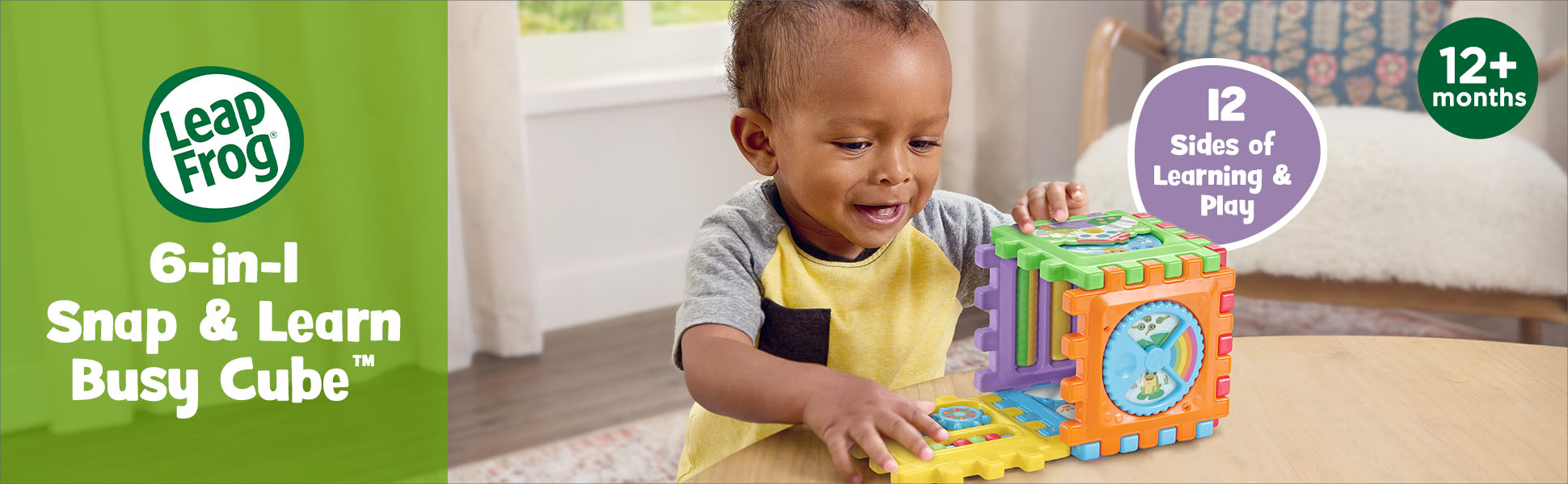 LeapFrog 6-in-1 Snap & Learn Busy Cube. 12 Sides of Learning and Play. 12+ months.