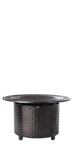 Fire Sense Bellante Woven Gas Fire Pit, v